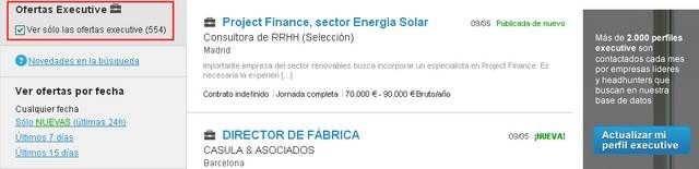 Busqueda de candidatos Executive